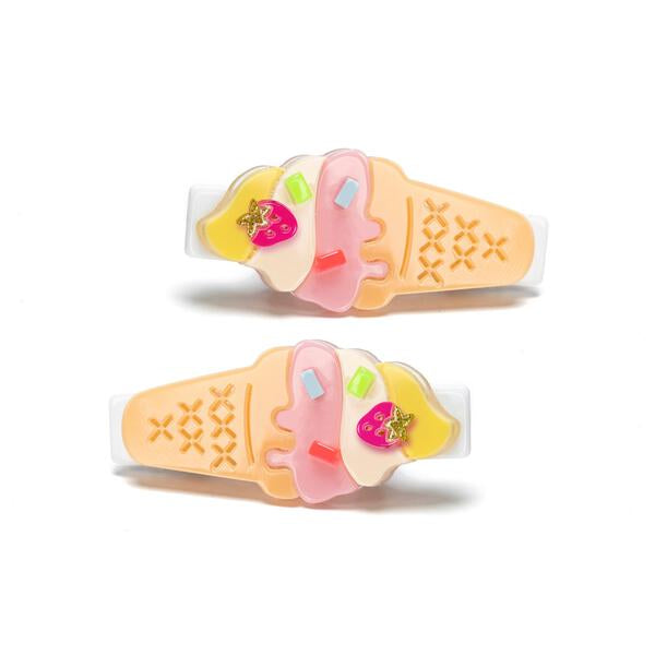 Melting Ice Cream Pastel Colors Alligator Clips by Lilies & Roses NY