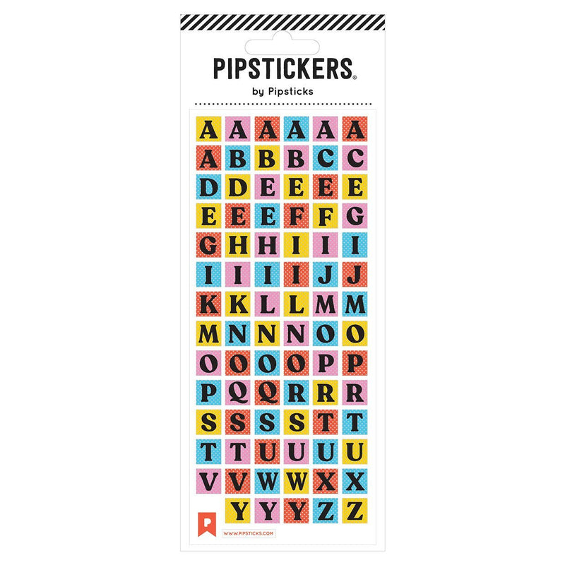 Alpha Blocks Stickers by Pipsticks