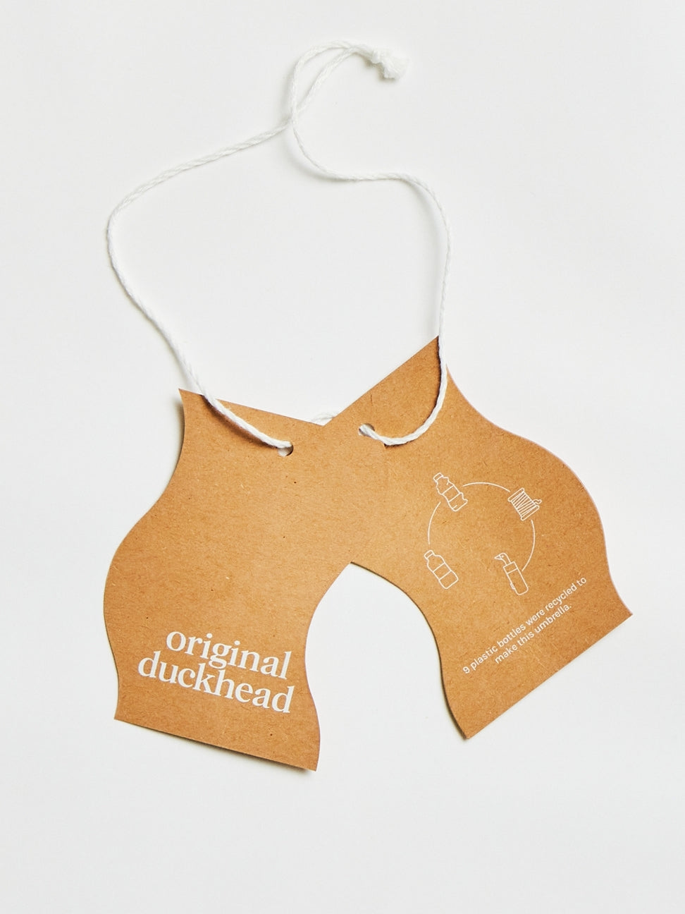 Brown duckbill mask with 'original duckhead' text on a white background