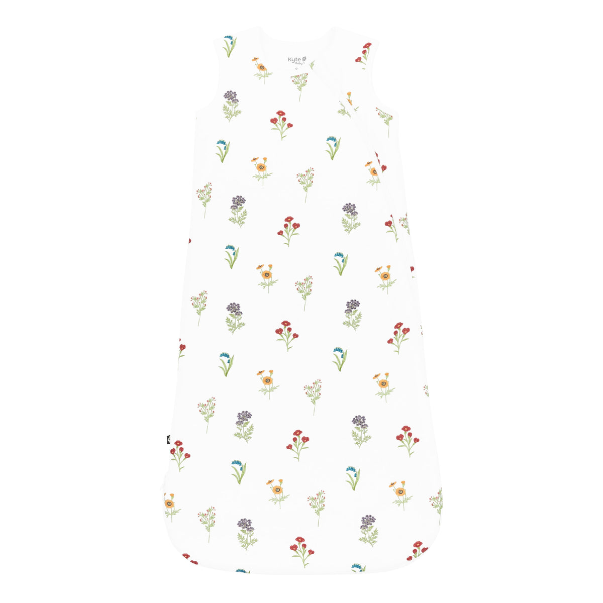 Pattern of small flowers on a white background