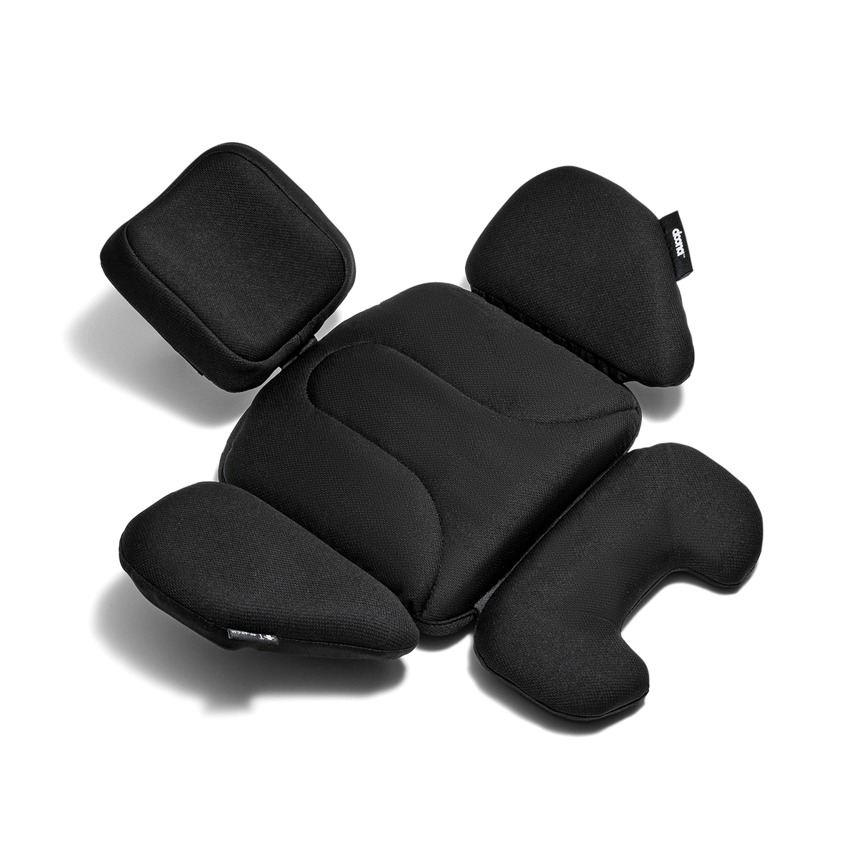 Black car seat on a black background