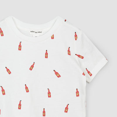 Short Sleeve T-Shirt - Hot Sauce Print by miles the label.
