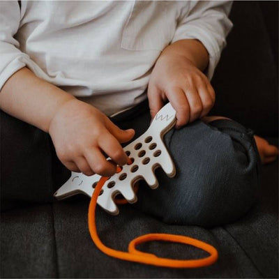 The Fox - Small Wooden Lacing Toy by Milin