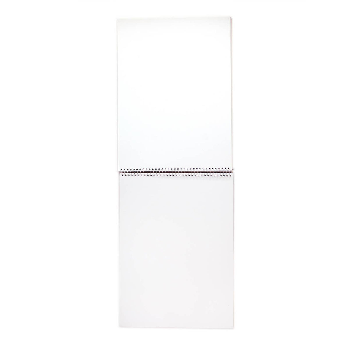 White notepad with a grid pattern on a white background
