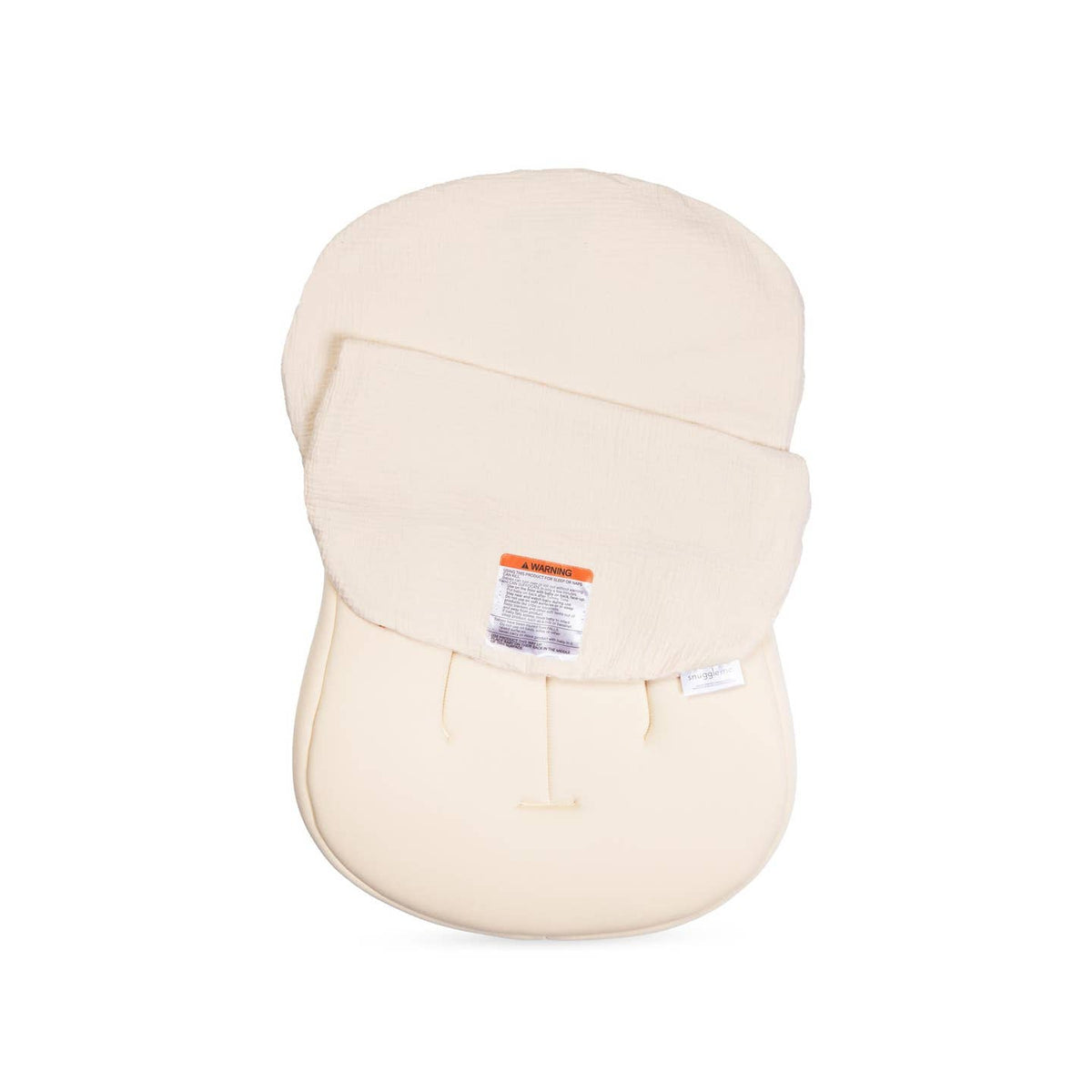 Beige baby wrap on a white background