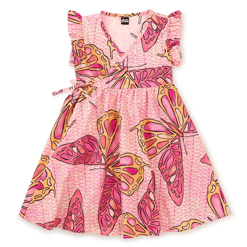 Full Sweep Wrap Dress - Batik Butterfly by Tea Collection