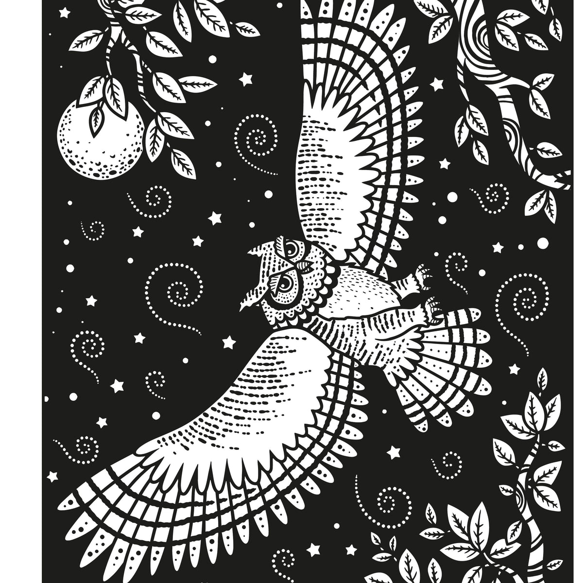 Illustration from the Woodland Magic Painting Book published by Usborne, illustrated by Federica Iossa.
