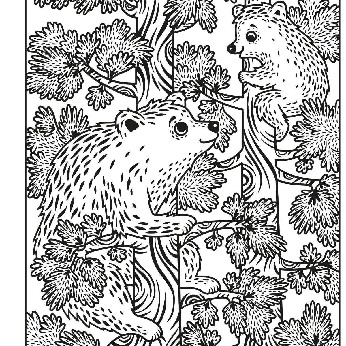 Illustration from the Woodland Magic Painting Book published by Usborne, illustrated by Federica Iossa.