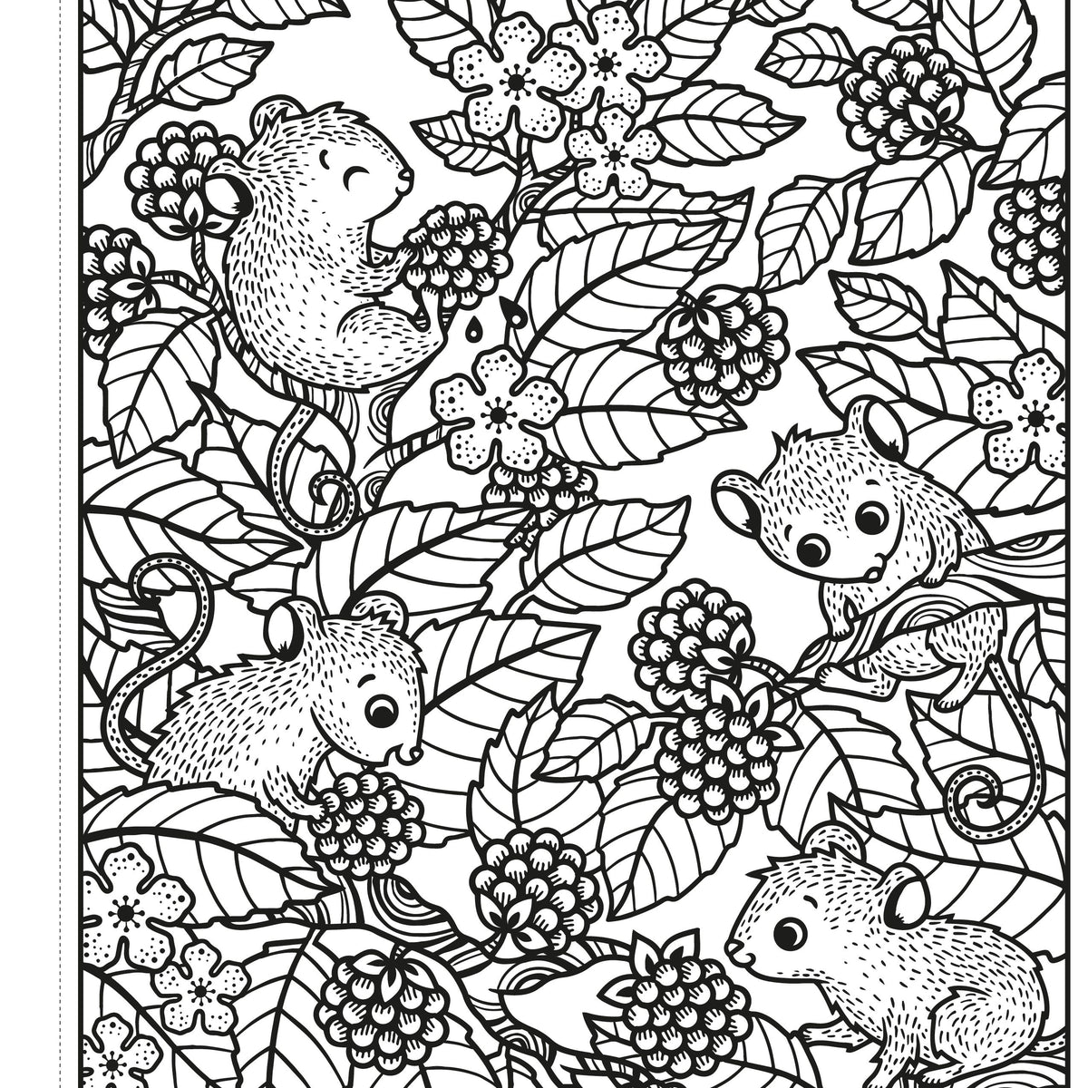 Illustration from the Woodland Magic Painting Book published by Usborne, illustrated by Federica Iossa.