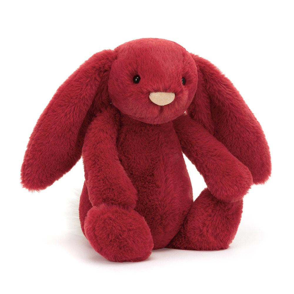  Luxe Bunny Scarlett 赤　うさぎ ぬいぐるみ Bashful Luxe Bunny Scarlett - Original by Jellycat – Pacifier Kids