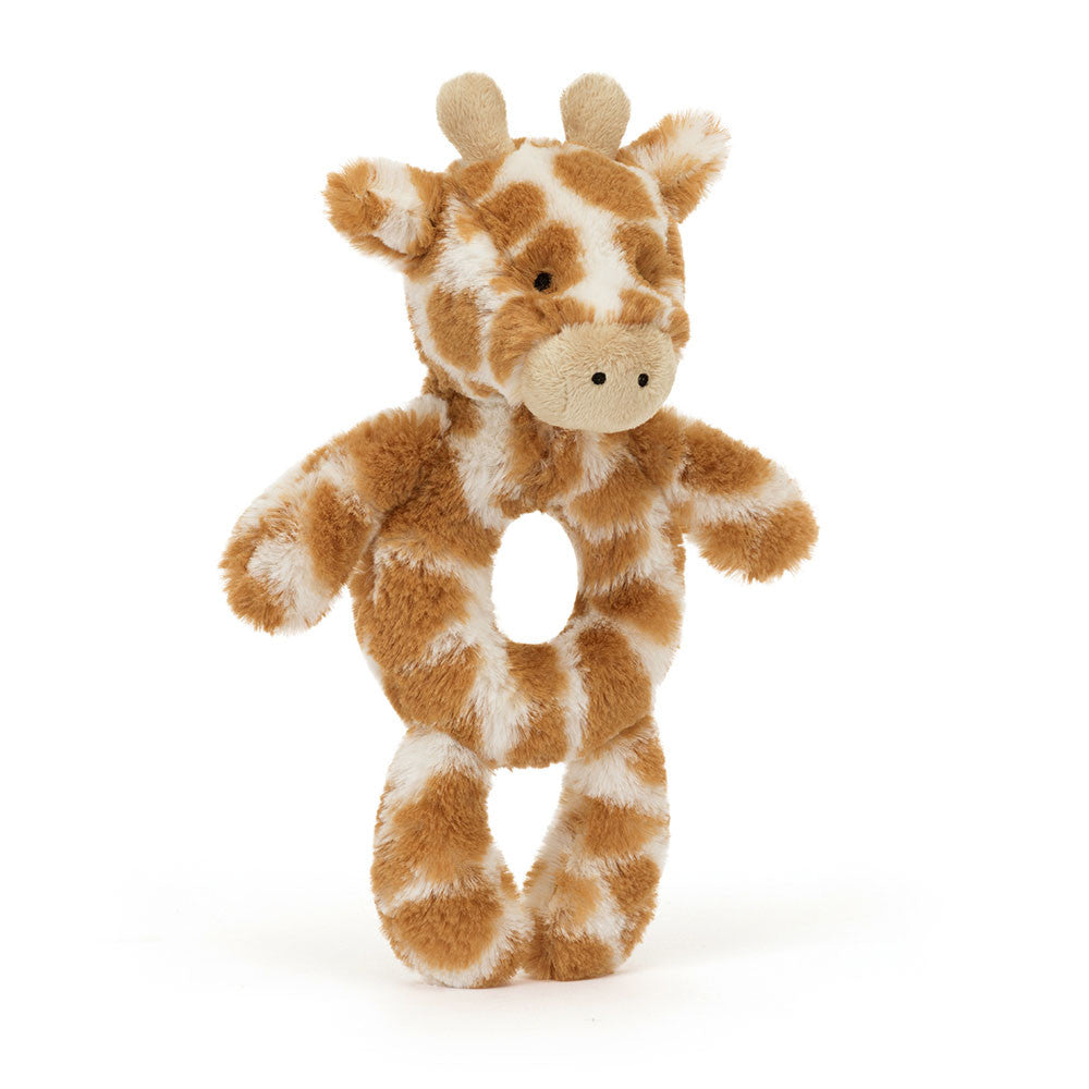 Bashful Giraffe Ring Rattle by Jellycat – Pacifier Kids Boutique