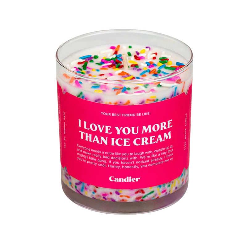Love You More Than Ice Cream Candle by Candier