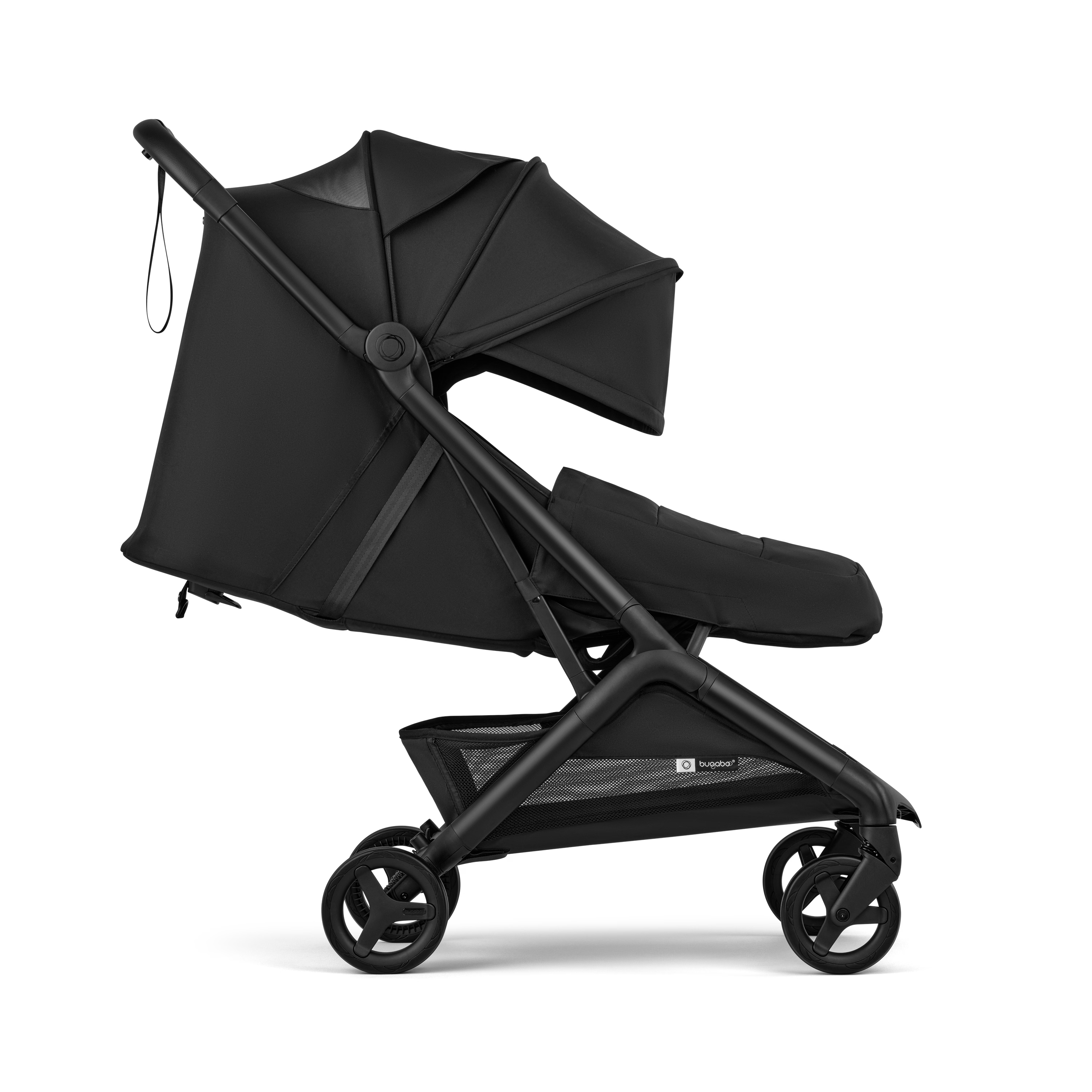 black Bugaboo Butterfly 2 ultra-compact travel stroller