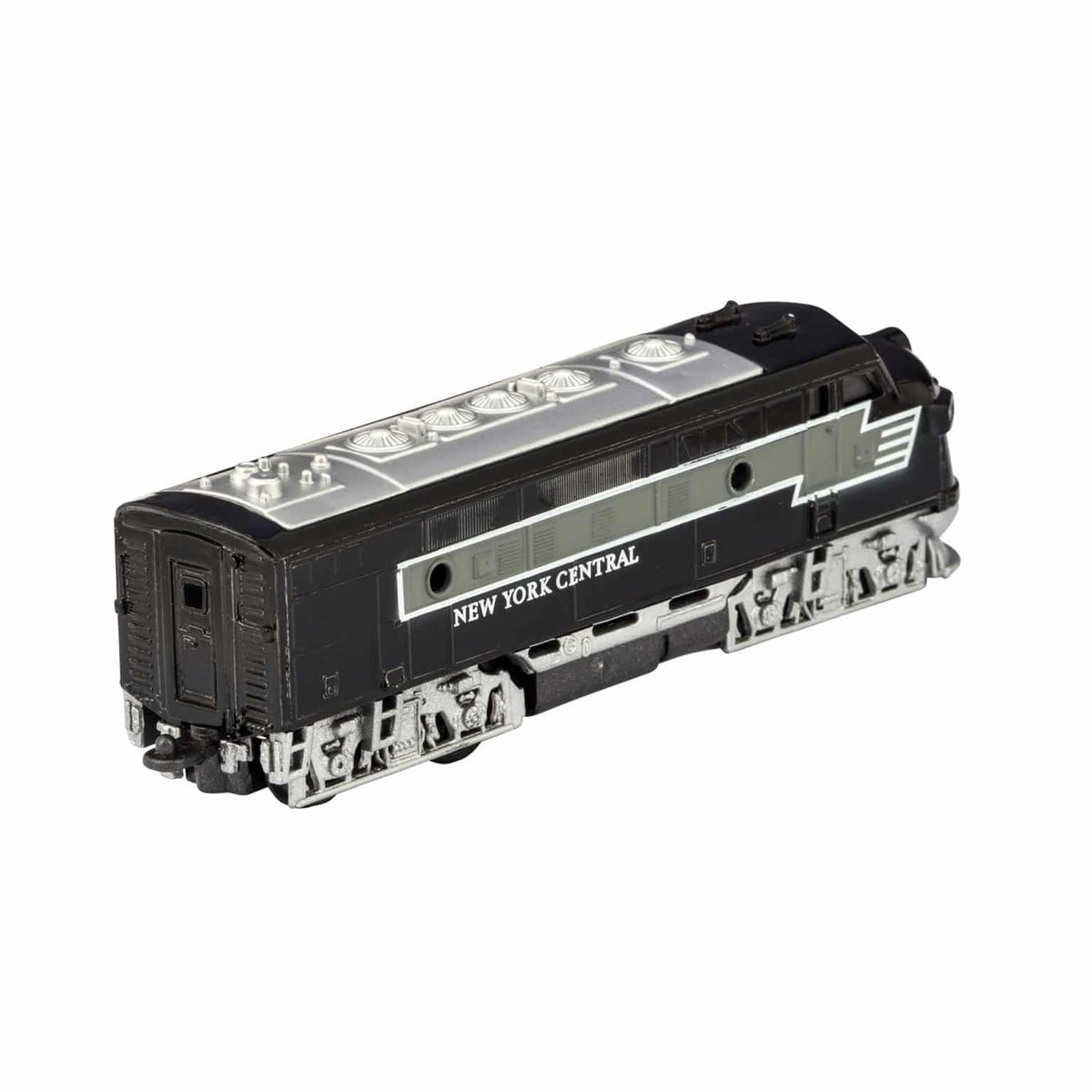 Model train car with 'New York Central' branding on a white background