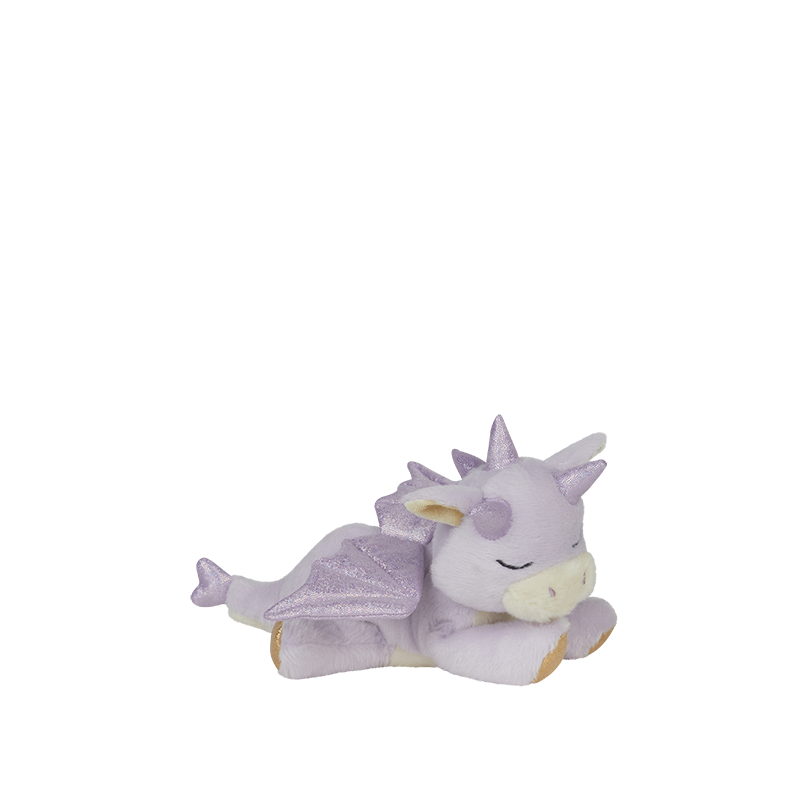Plush dragon toy on a white background