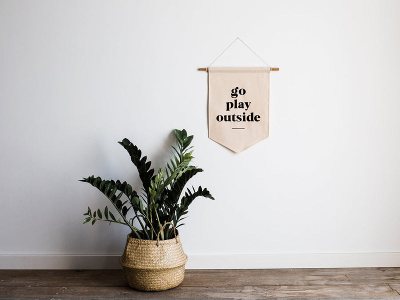 Go Play Outside Canvas Banner by Gladfolk