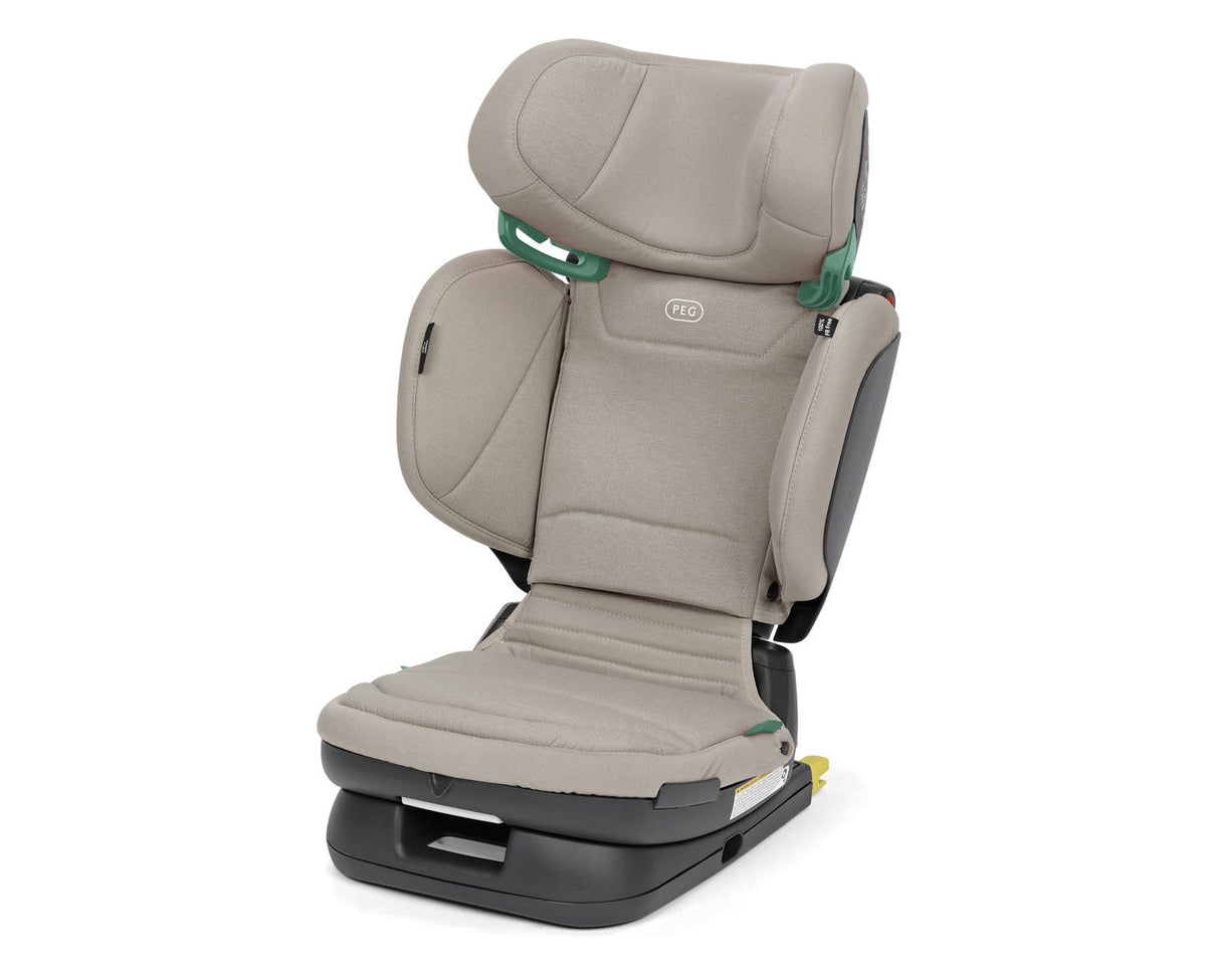 A grey Graco convertible car seat with mint green accents on the headrest and side harness clips, shown on a solid white background.