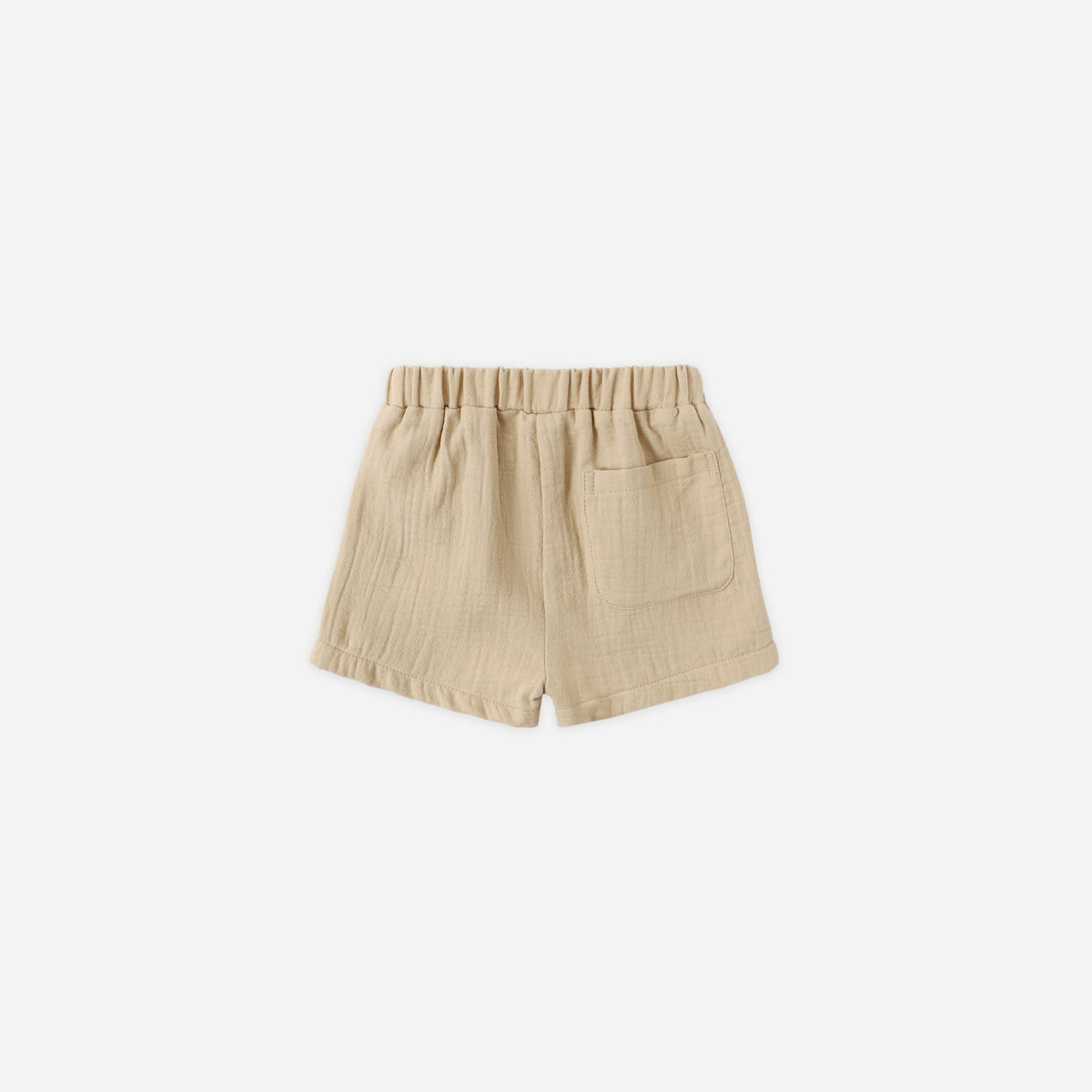 Beige shorts on a white background