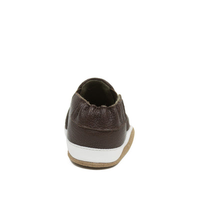 Liam Basic Soft Soles - Chocolate Brown by Robeez FINAL SALE
