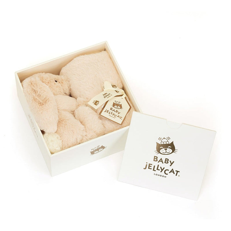 Bashful Luxe Bunny Willow Soother in Gift Box by Jellycat
