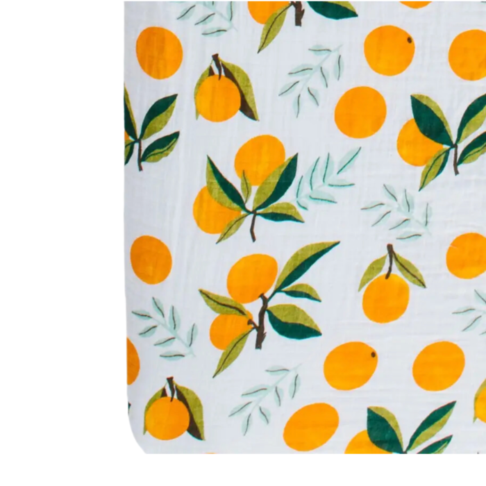 Cotton Muslin Crib Sheet Clementine by Clementine Kids Pacifier