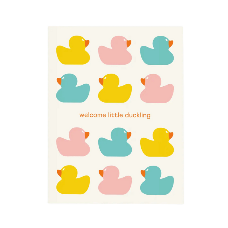Welcome Little Duckling Greeting Card by paper&stuff