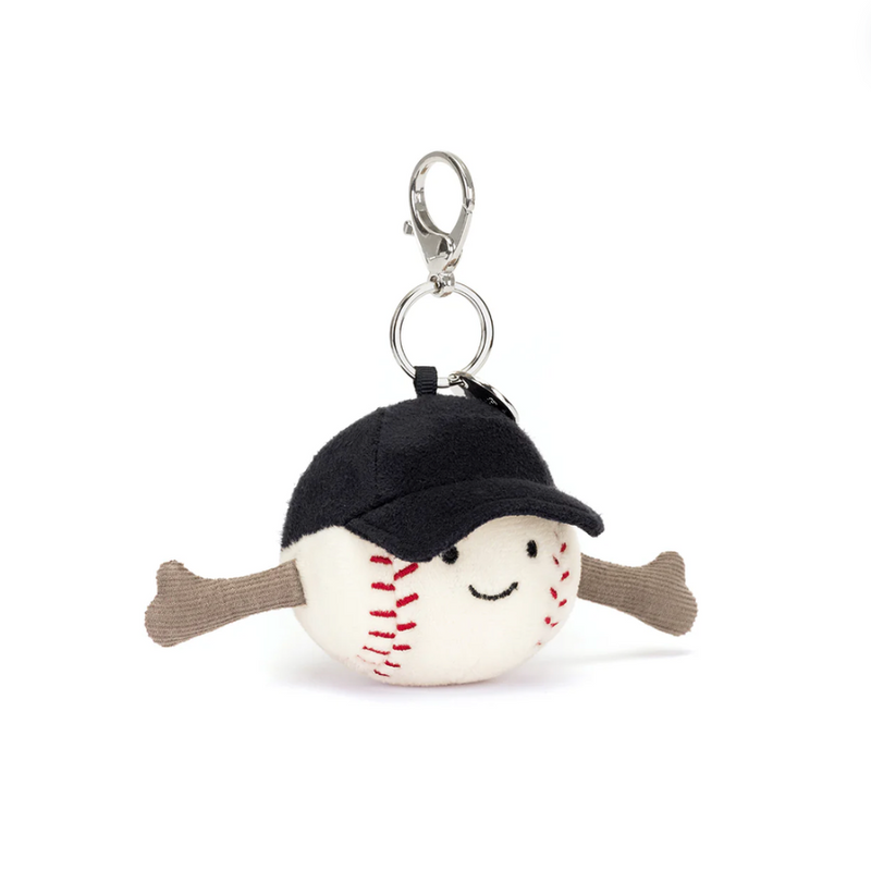 Amuseable Sports Baseball Bag Charm by Jellycat