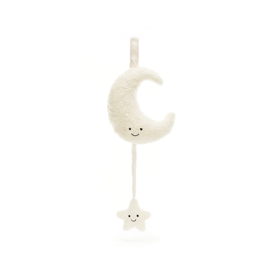 Amuseable Moon Musical Pull by Jellycat Pacifier Kids Boutique