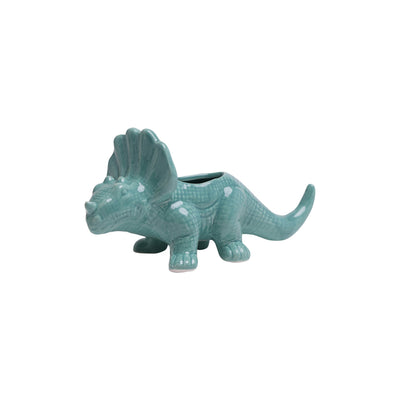 Dinosaur Ceramic Indoor Plant Pot For Succulents - Triceratops by Chive