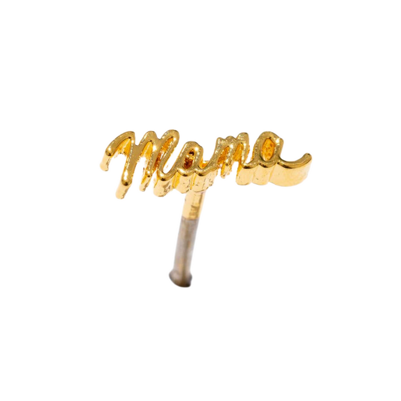Mama Stud Single Earring  - Gold by Larissa Loden