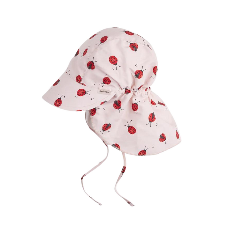Flap Hat - Ladybug Print by Petit Lem