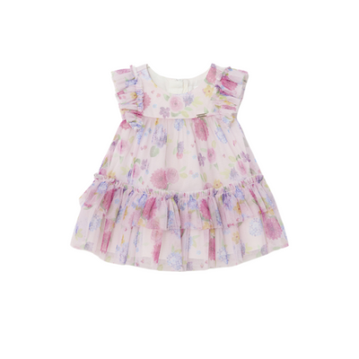 Tulle Printed Dress - Lullaby Rose by Mayoral FINAL SALE