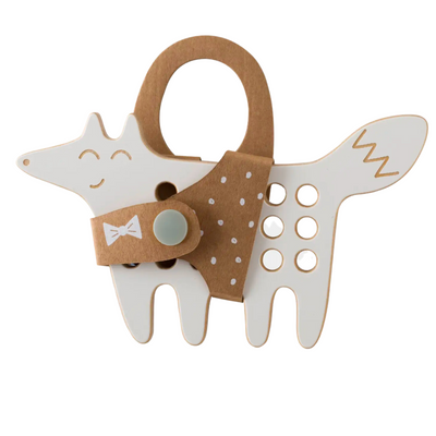 The Fox - Small Wooden Lacing Toy by Milin