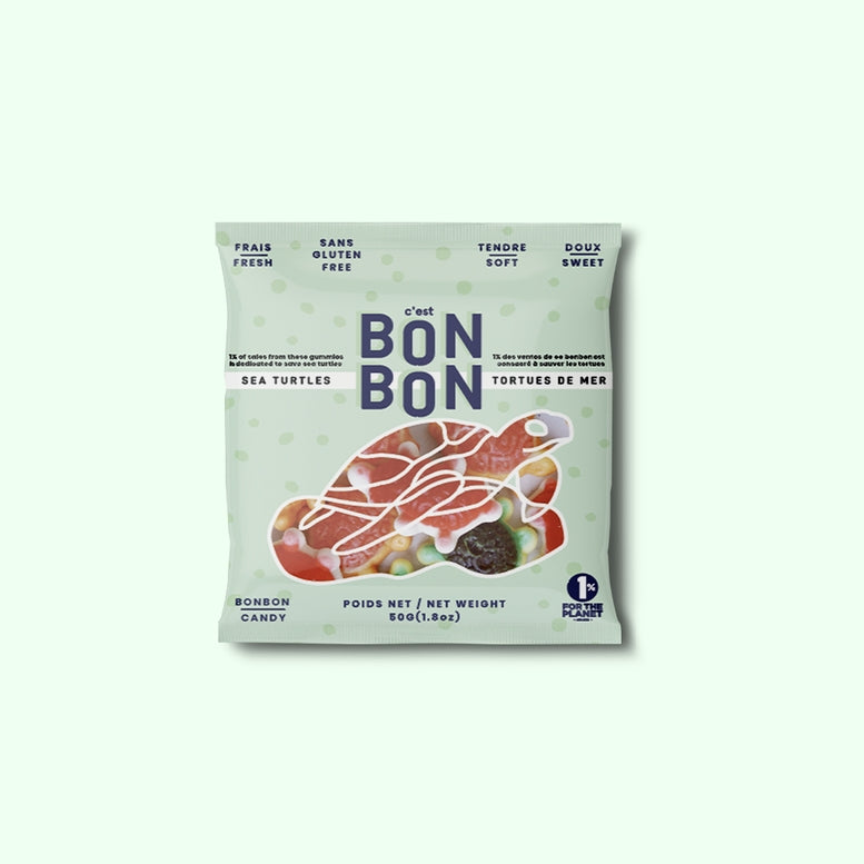 Packaged product with 'C'est Bon Bon' branding on a white background