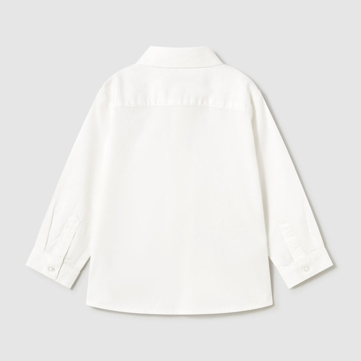 White shirt on a light gray background