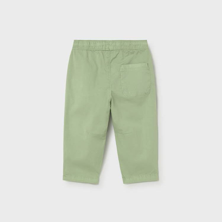 Green pants on a white background