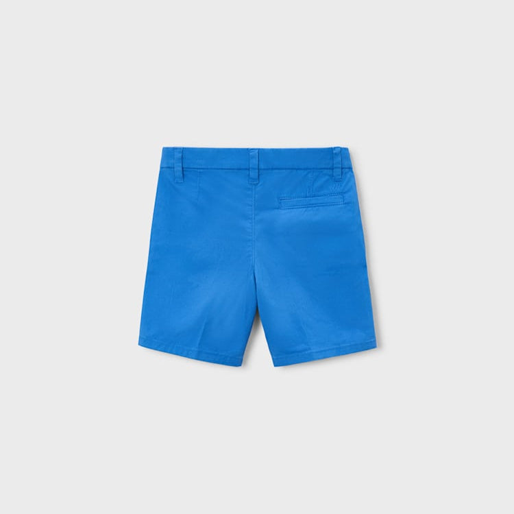 Blue shorts on a light gray background