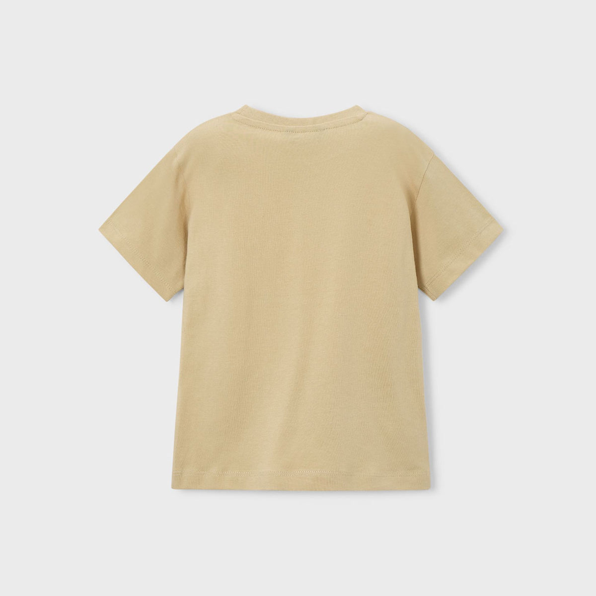 Beige t-shirt on a white background