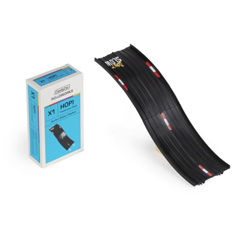 Model car track and packaging on a white background