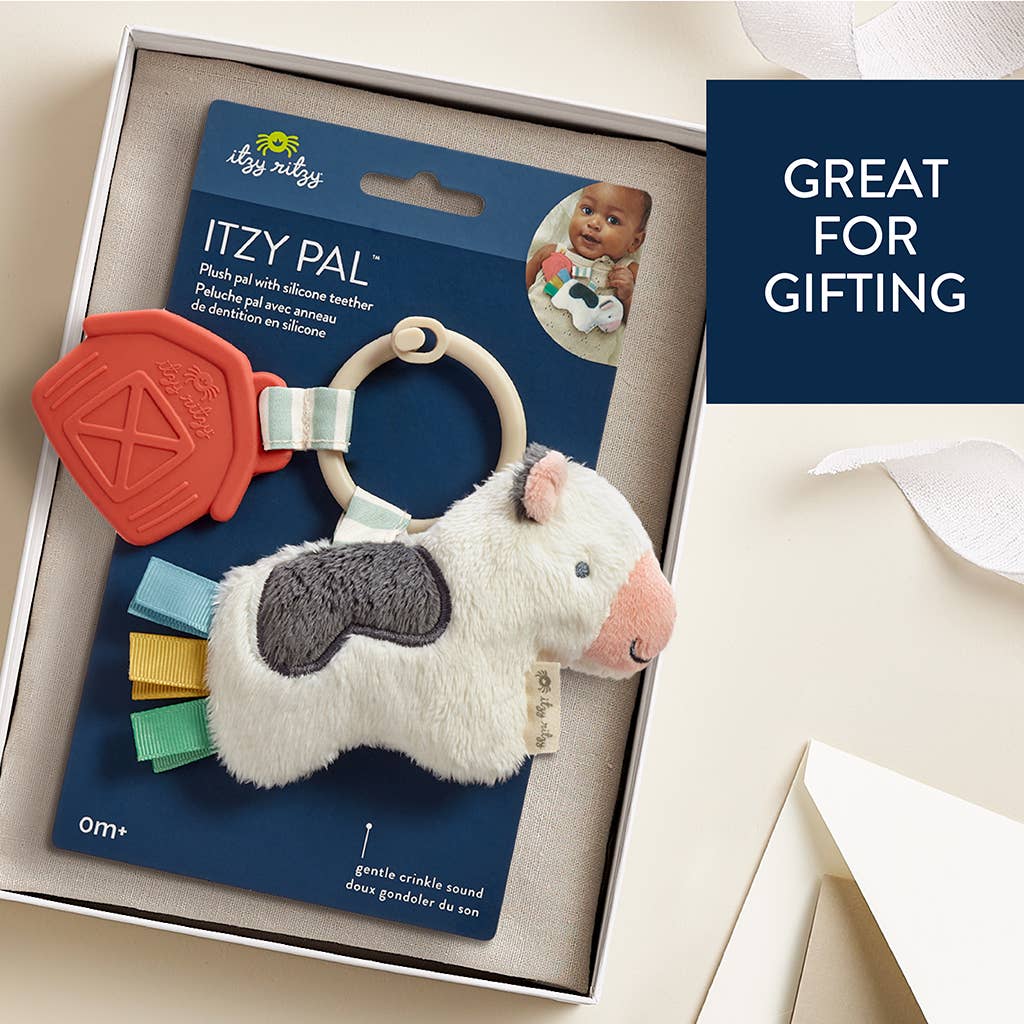 Itzy Ritzy Itzy Pal toy in packaging with text 'Great for Gifting'.