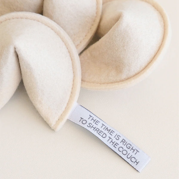 Textile product with a label on a light background