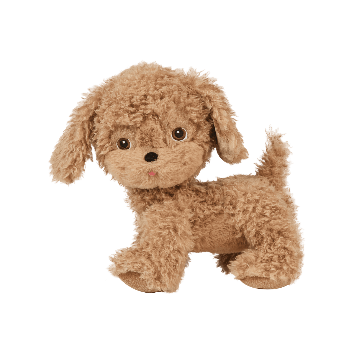 Plush toy dog on a transparent background