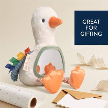 Toy duck with colorful elements on a light background, labeled 'Great for Gifting'.