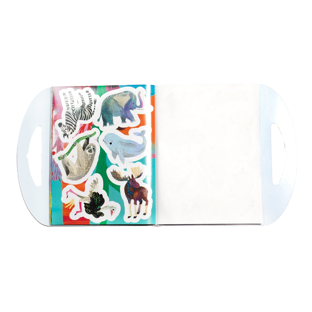 Pack of animal-themed stickers with a colorful design on a white background