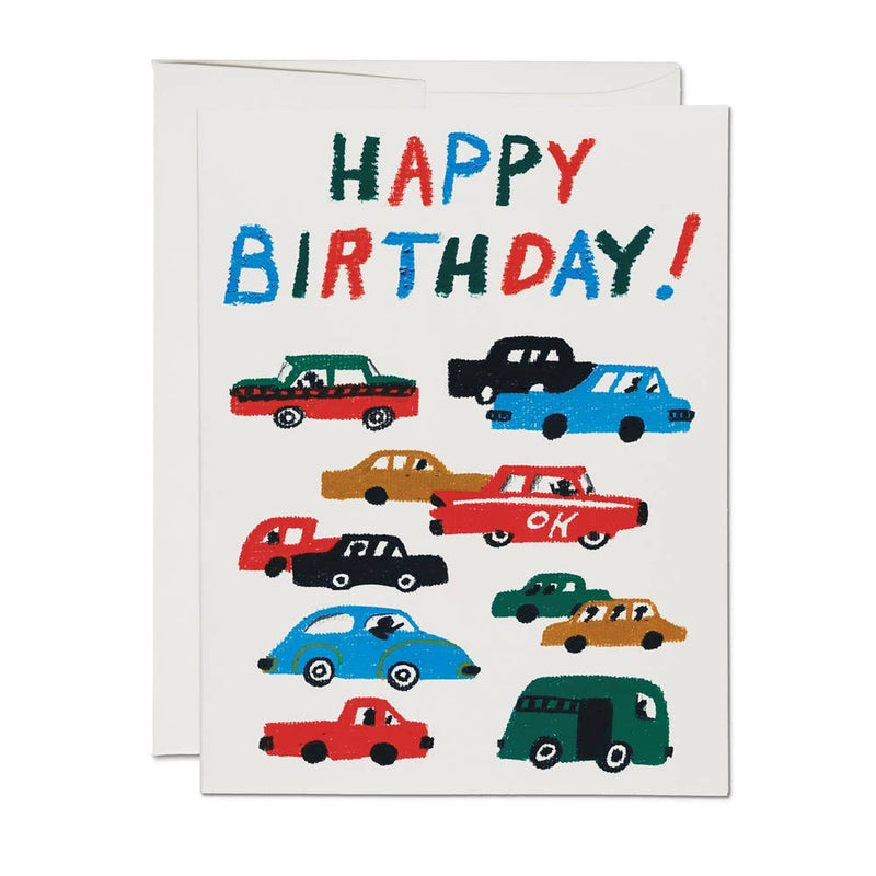 Birthday Traffic Birthday Card by Red Cap Cards