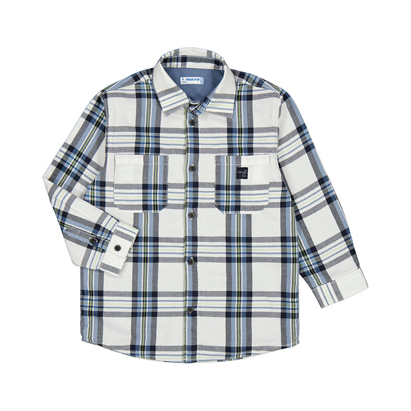 Checked Overshirt - Glacial by Mayoral FINAL SALE