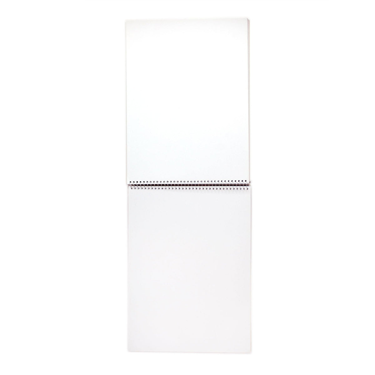 White notepad with a grid pattern on a white background