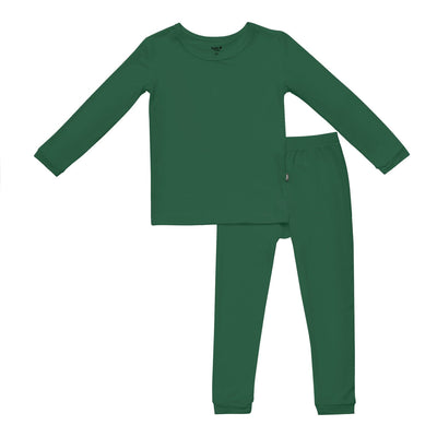 Solid Long Sleeve Toddler Pajama Set - Forest by Kyte Baby