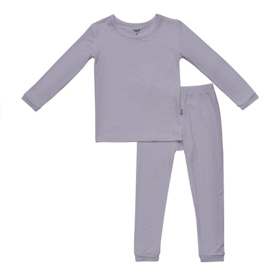 Solid Long Sleeve Toddler Pajama Set - Haze by Kyte Baby