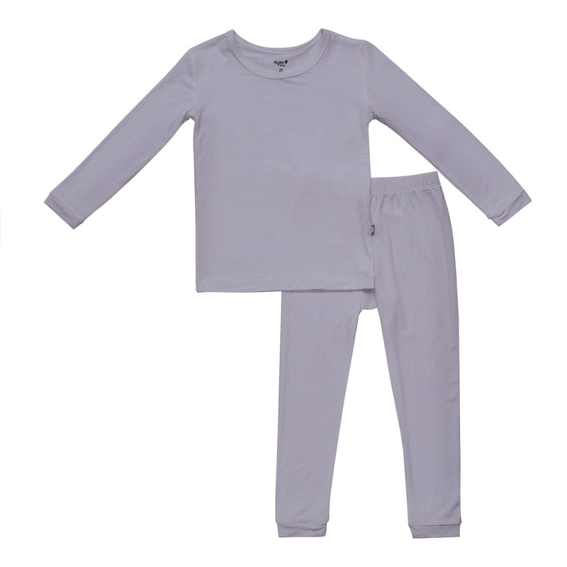 Solid Long Sleeve Toddler Pajama Set - Haze by Kyte Baby